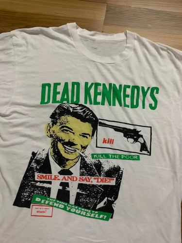Shirt dead kennedys bianca - dead,