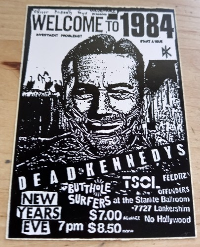 Dead kennedys welcome 1984 - dead, to